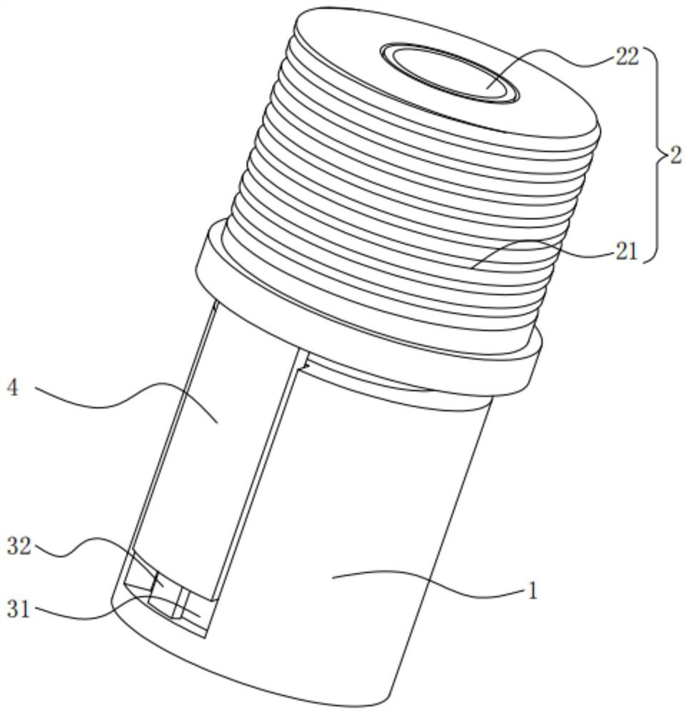 Combined adapter for blowdown of air bag