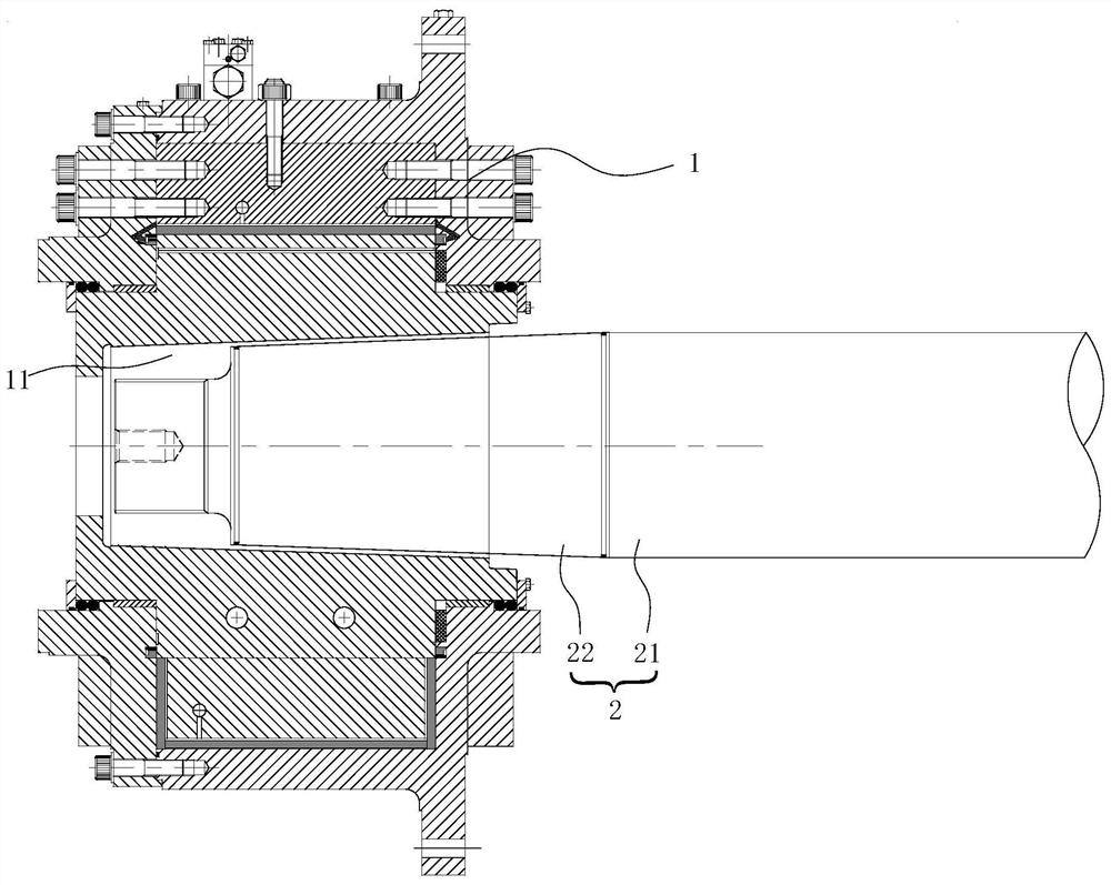 Rudderstock cone fitting method