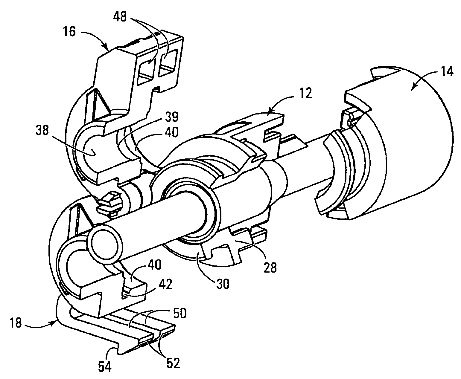Coupling for coaxial connection of fluid conduits