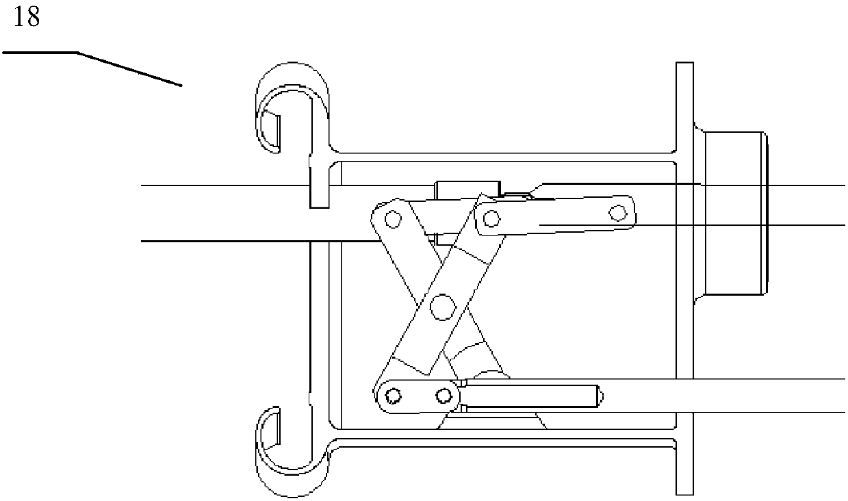 Circuit breaker and double-crank-arm transmission device