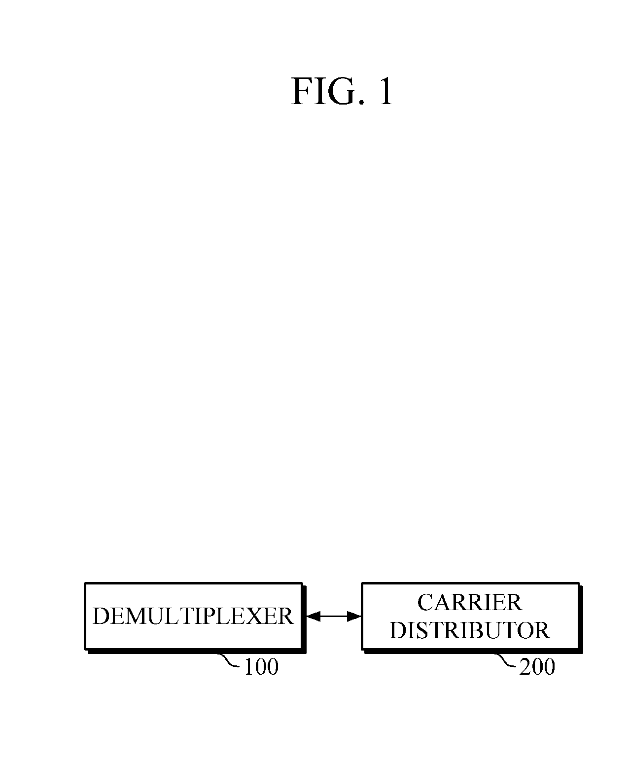 Optical demultiplexing apparatus and method for multi-carrier distribution