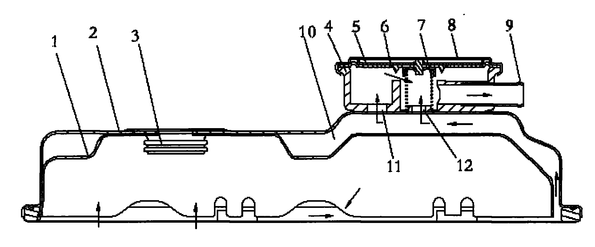 Pressure control valve type engine crankcase ventilator