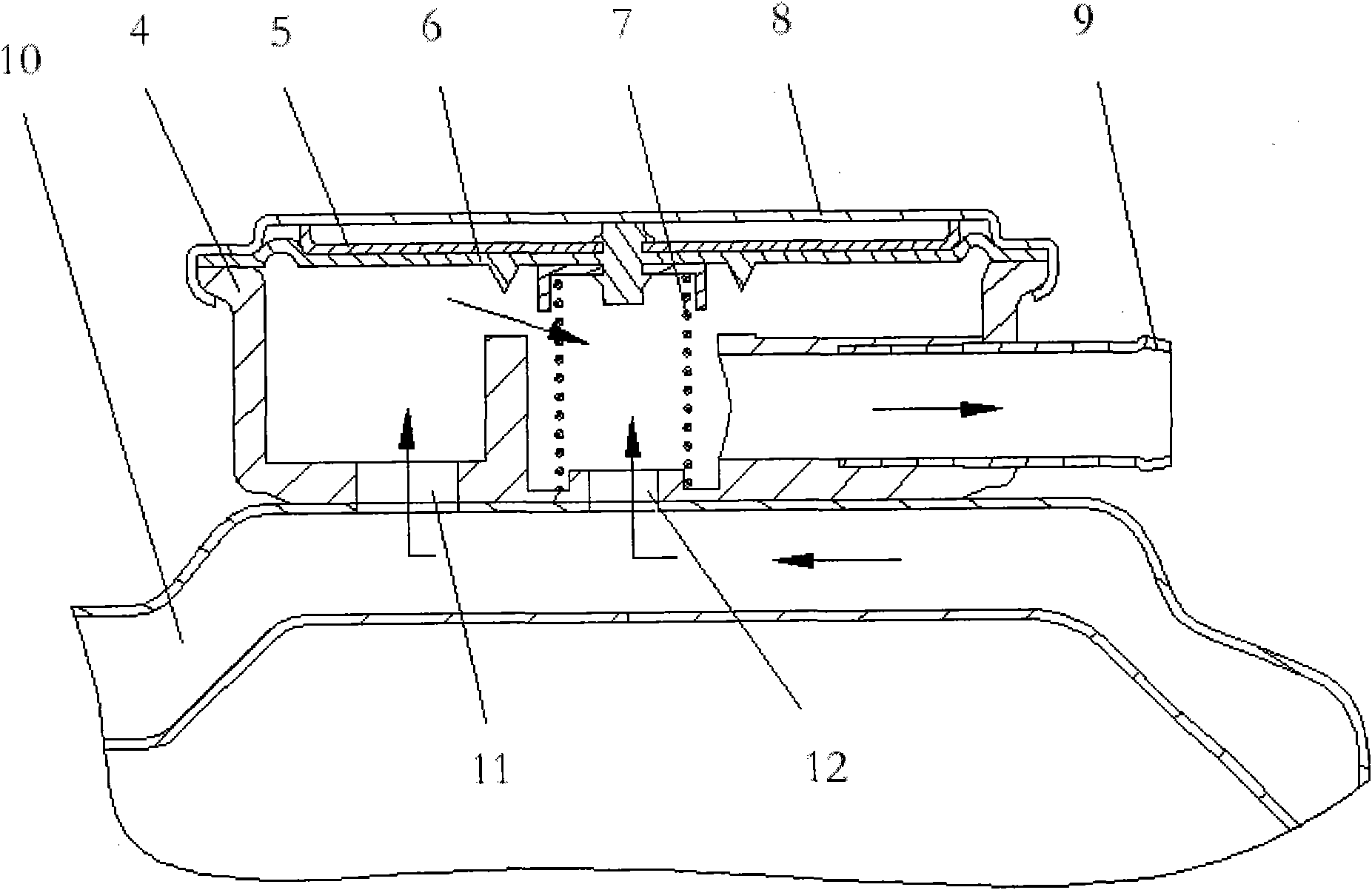 Pressure control valve type engine crankcase ventilator