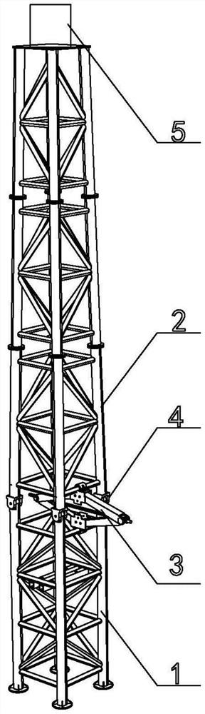 Quick-release modular mooring tower
