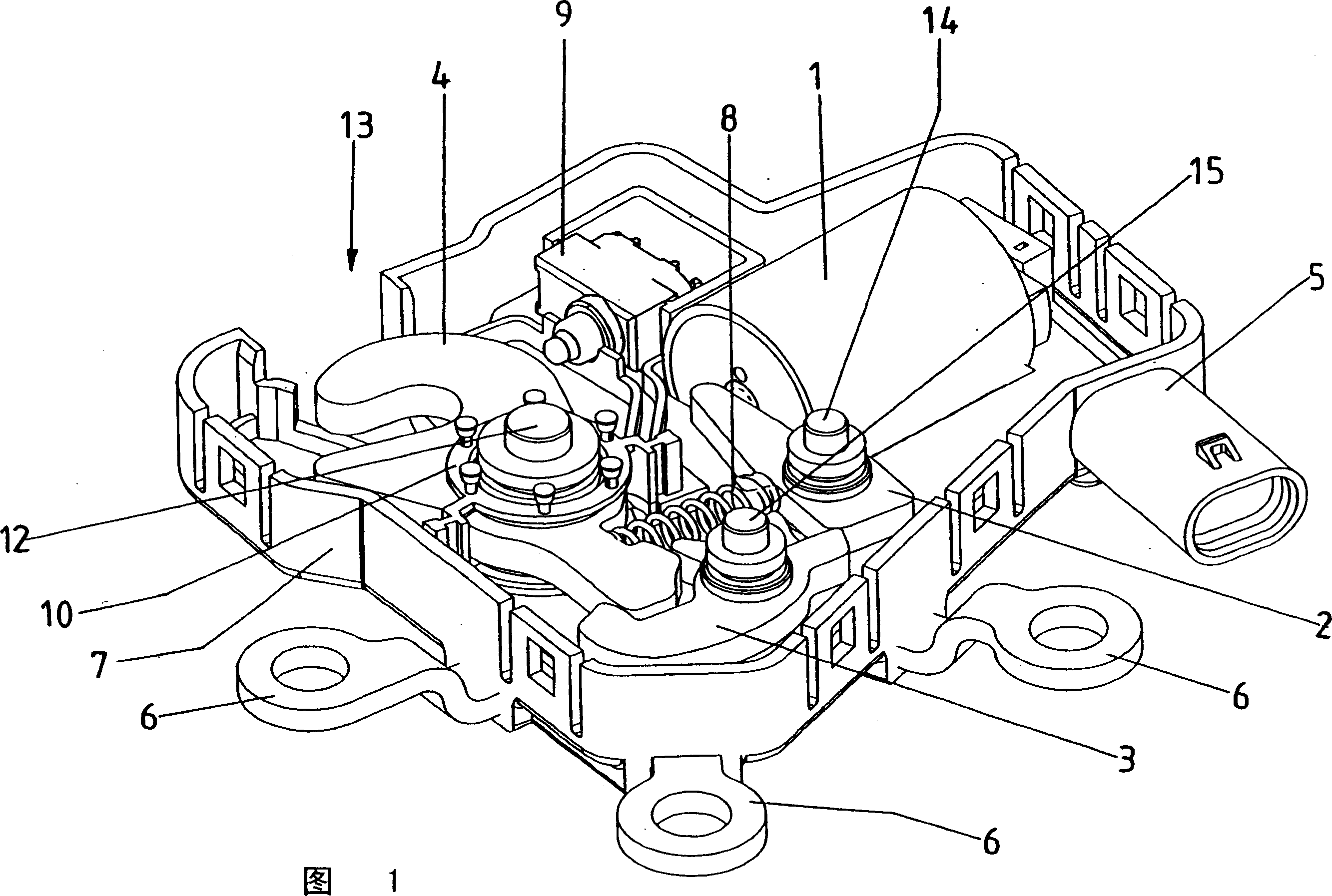Apparatus for locking and fast unlocking of movable parts