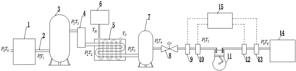Compressed air engine provided with energy storage system