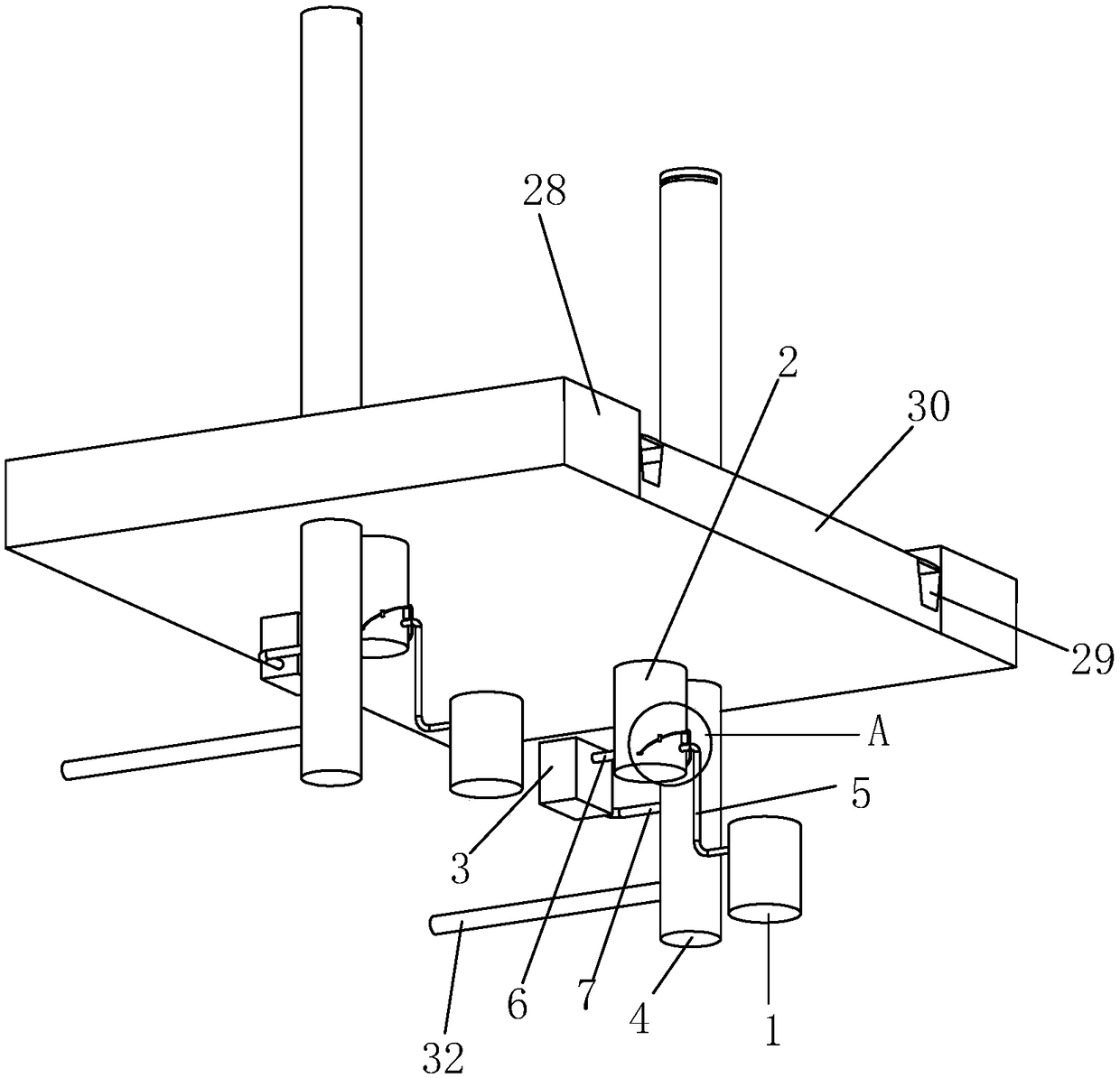 Urban road rainwater collection and treatment system and its construction method