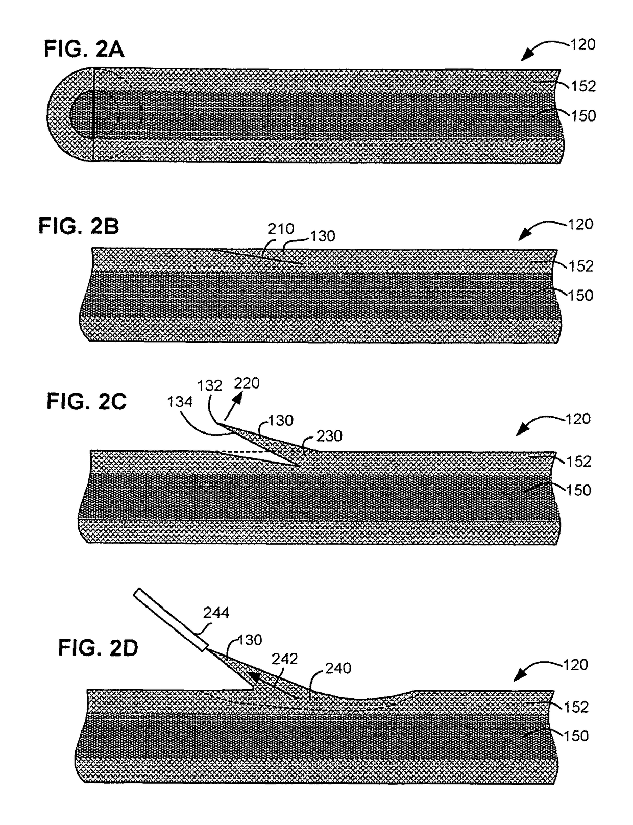 Composite self-retaining sutures and method