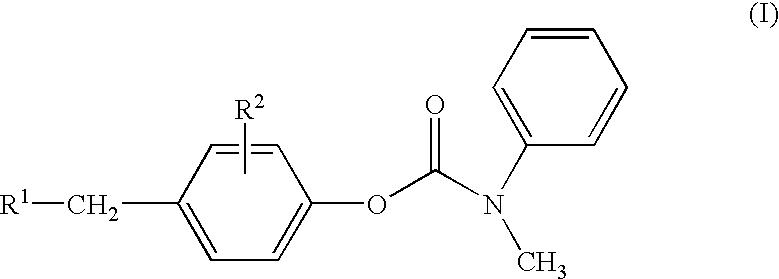 Substituted p-phenyl carbamates