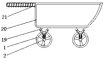 Agricultural cereal transport cart good in moving effect