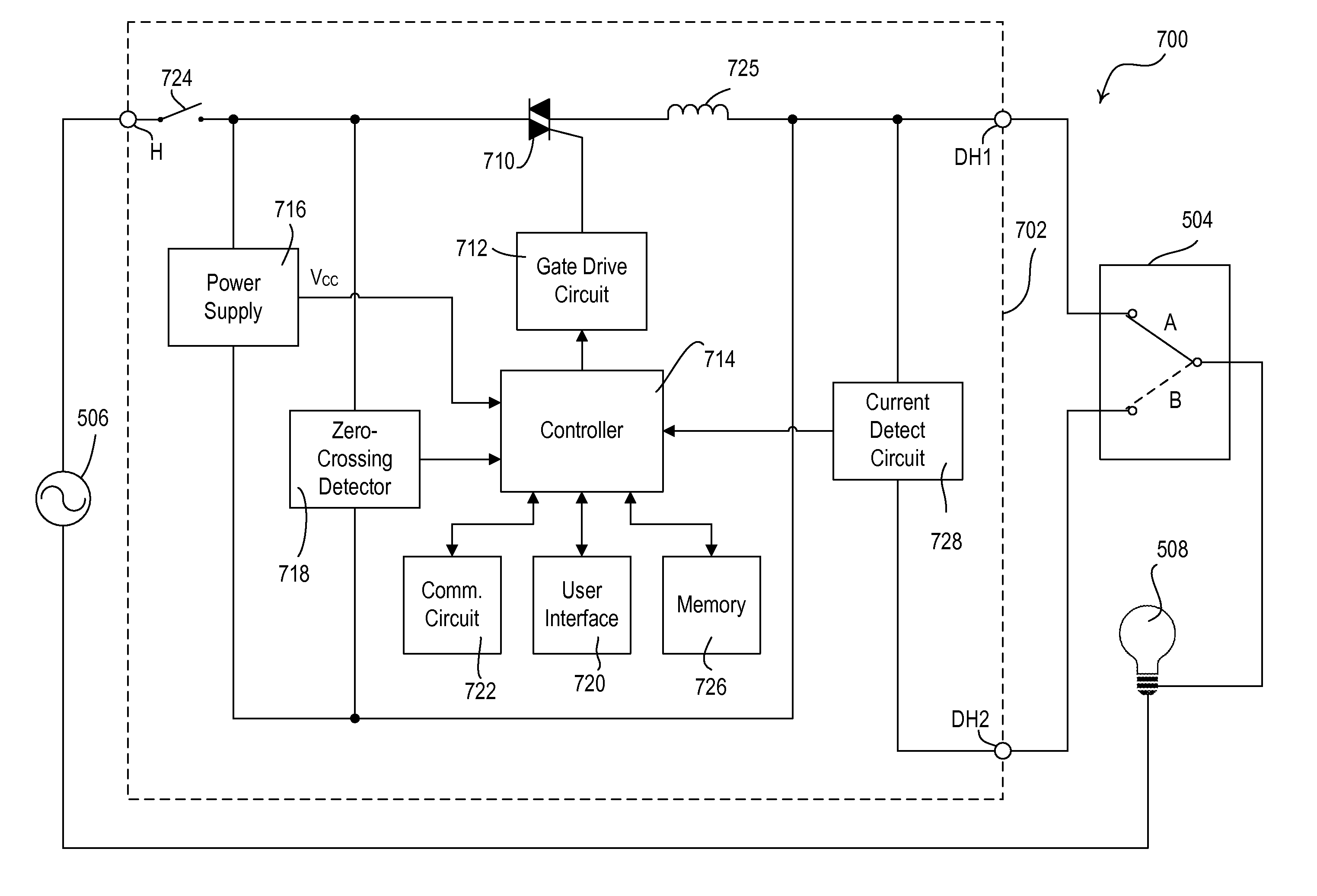 Load control device for use with lighting circuits having three-way switches