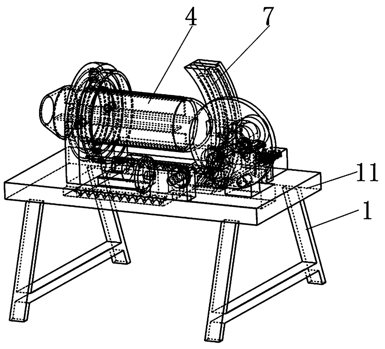 Concrete mixing device for constructional engineering