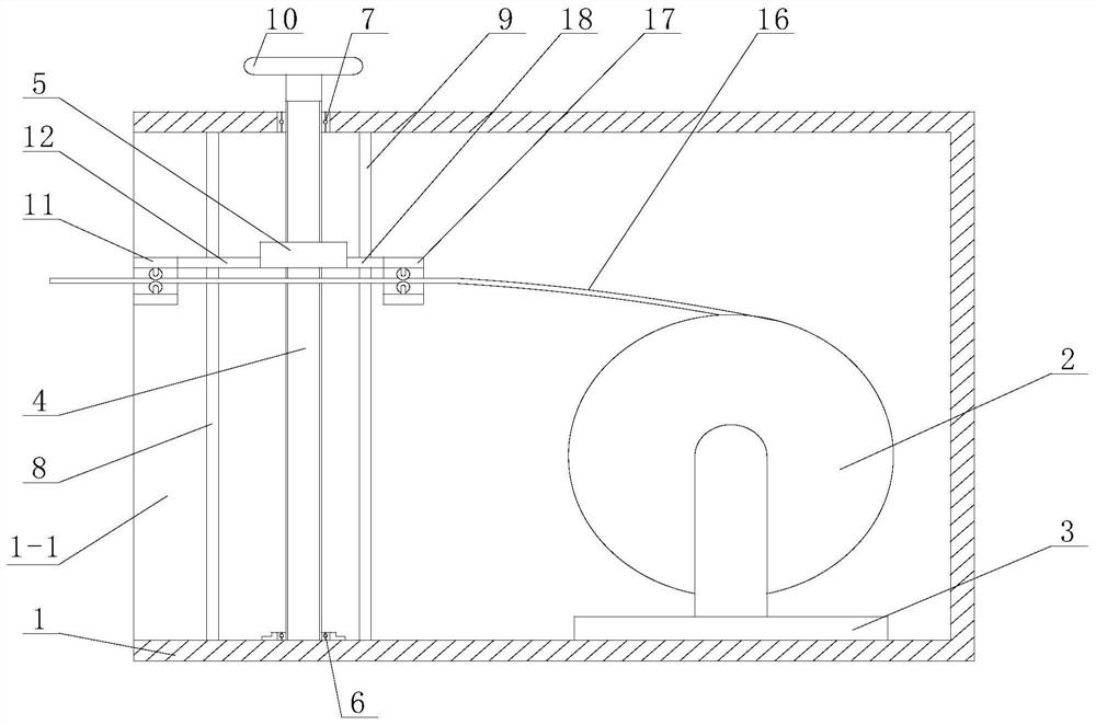 Cable take-up and pay-off device for automatic cable laying vehicle