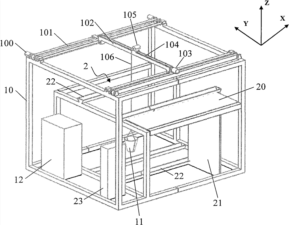 Pig house automatic feeding device and method and matched pig house