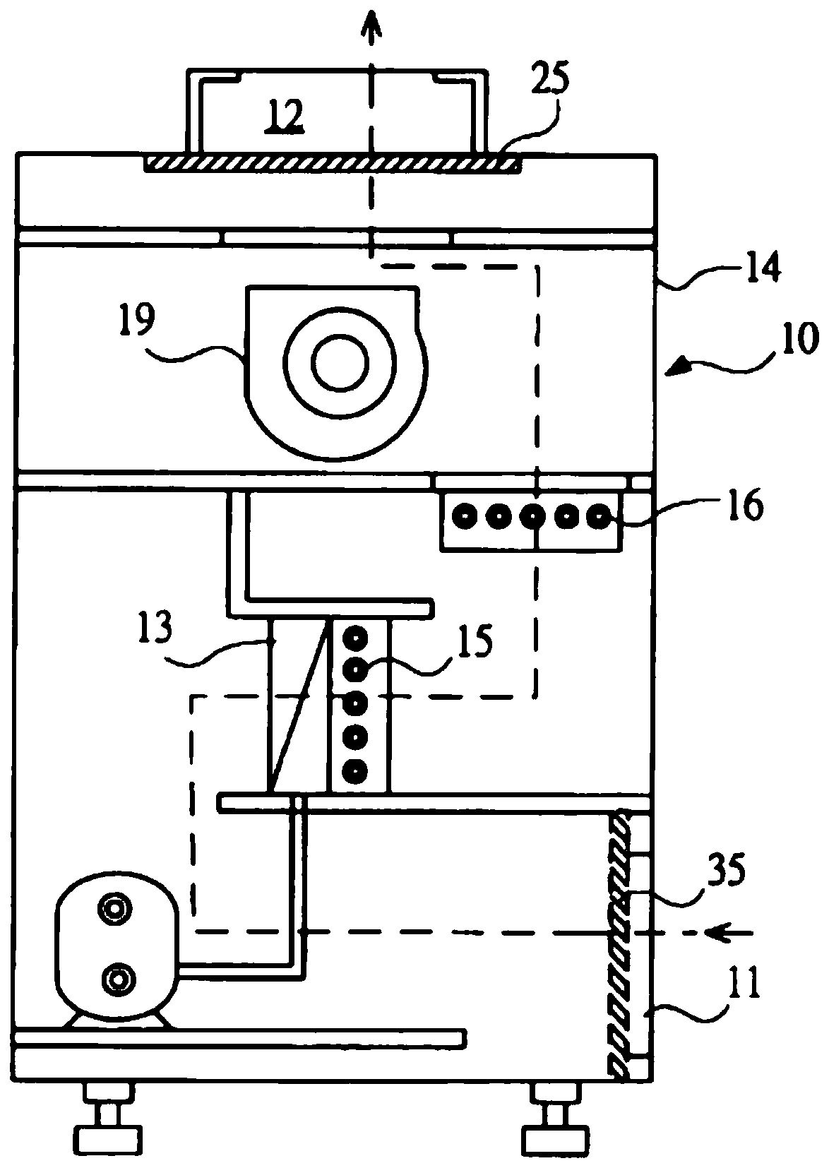 A gas purification device based on composite mesoporous fibers