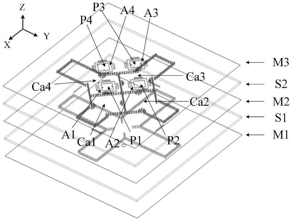 Cavity-backed circularly polarized patch antenna array with filtering function