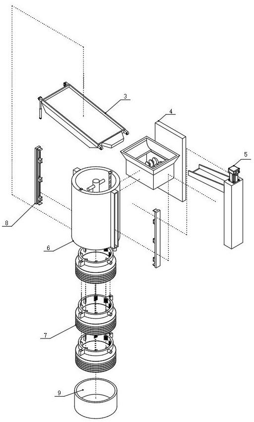 Sample separation instrument for hydraulic ring geology specialty