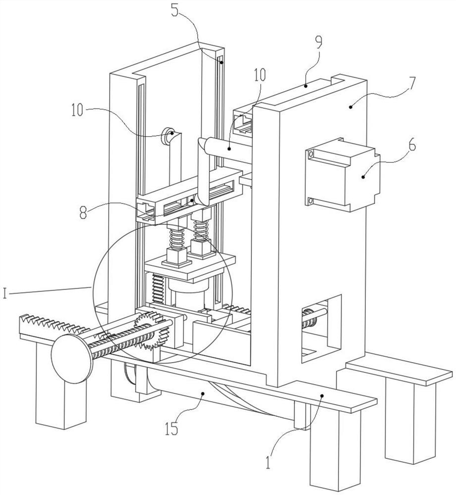 Forging device with real-time automatic cleaning function