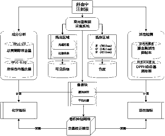 Hyperspectrum-based multi-index detection system for traditional Chinese medicine injection