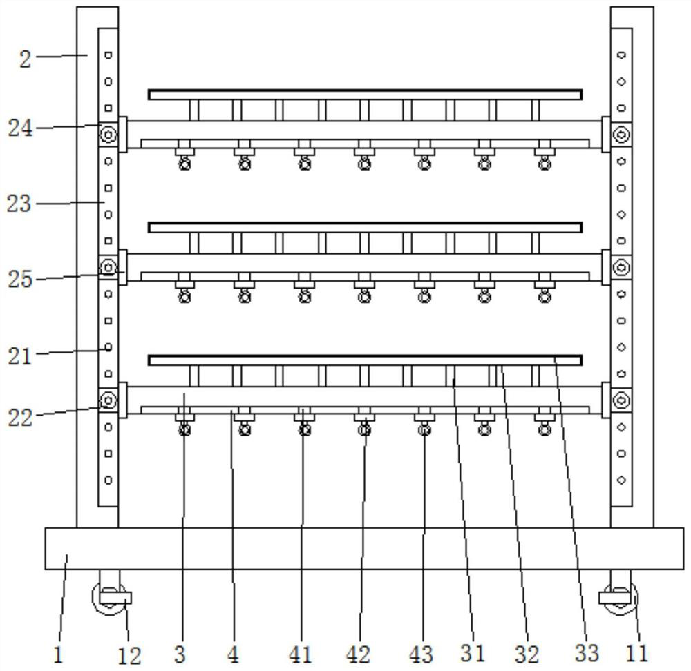 Airing rack for preserved meat curing