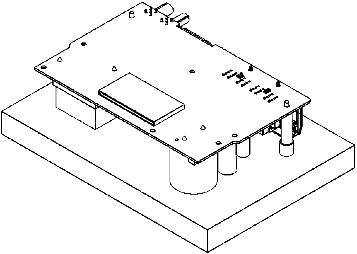 Vehicle traveling data recorder circuit board welding clamp