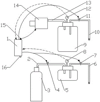 Negative-pressure oxygen-carrying wound treatment device