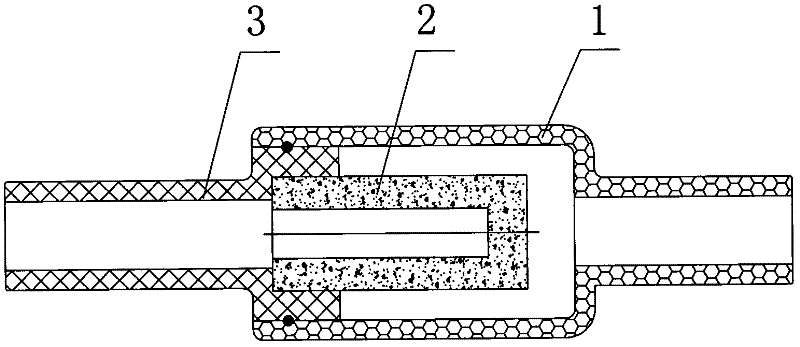 Disposal medical negative pressure gas joint backflow prevention device