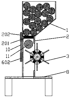 Automatic chestnut opening cutting apparatus