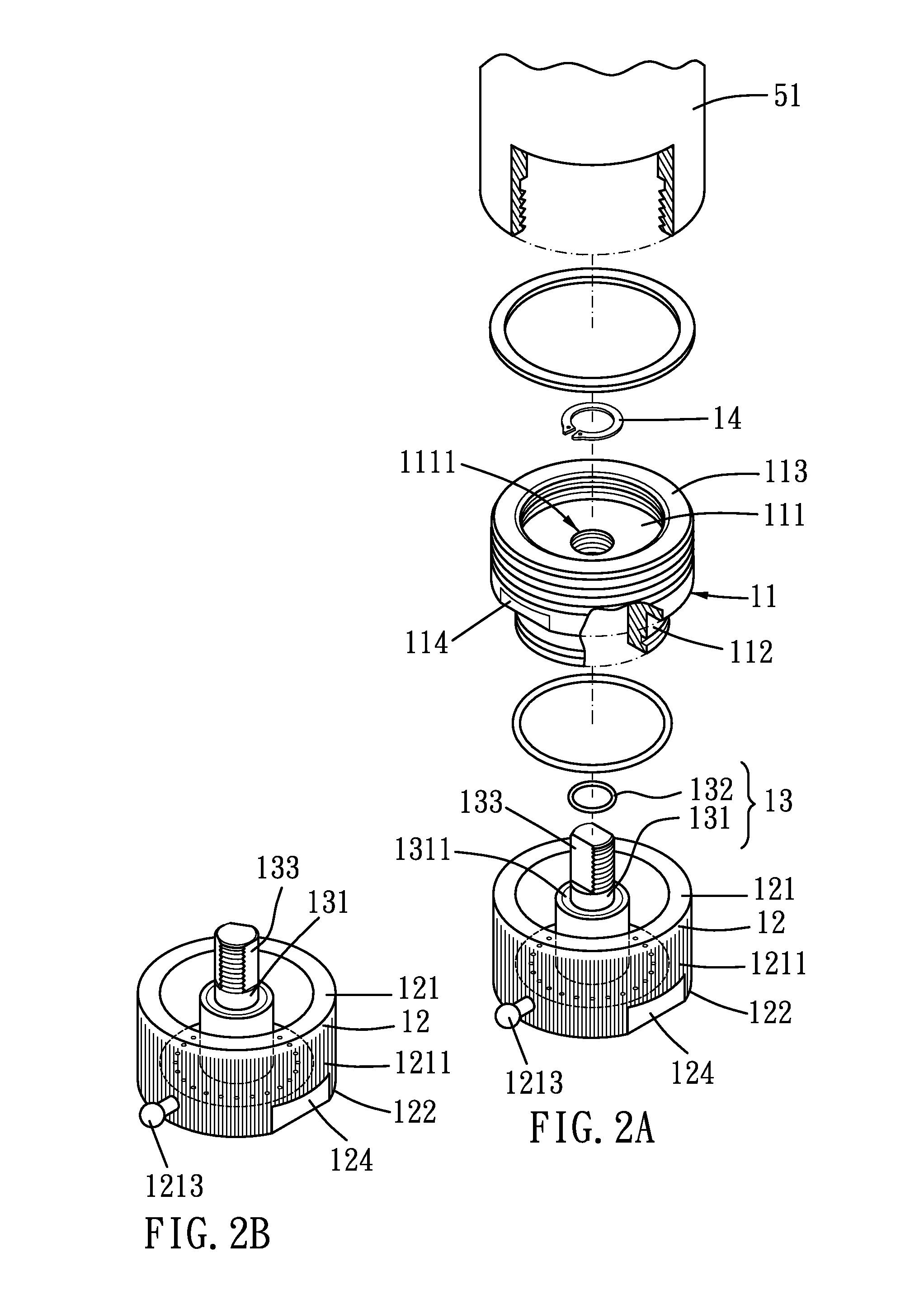 Control valve for a water tap