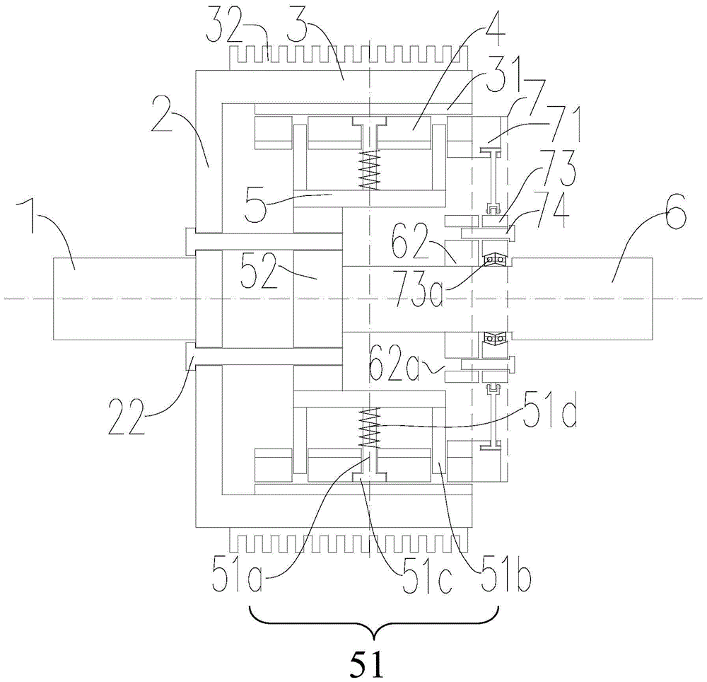 A self-protecting cylinder type permanent magnet transmission device