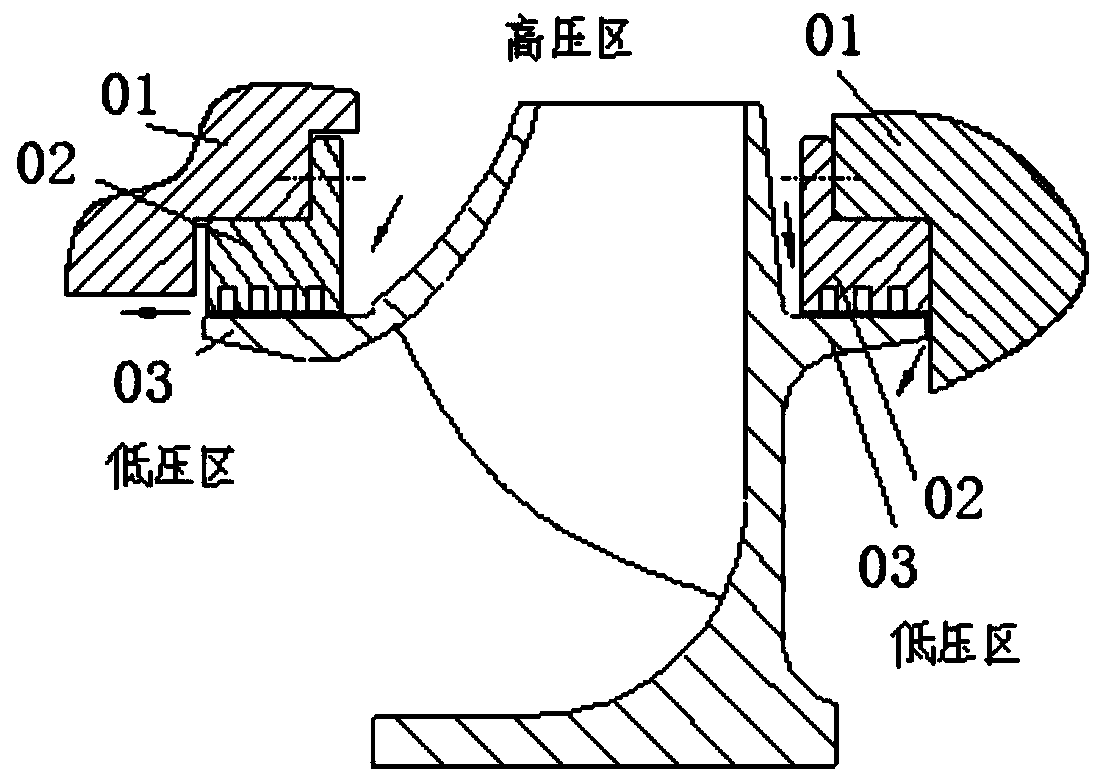 Seal ring and centrifugal wheel sealing structure suitable for low-temperature environment