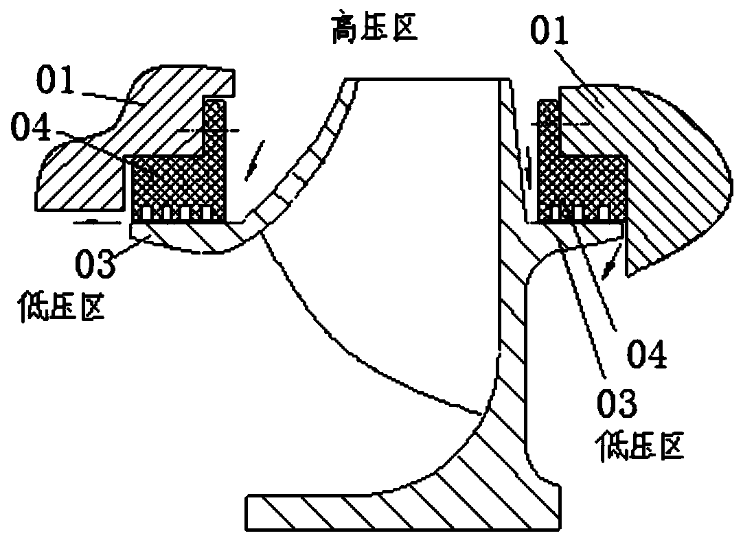 Seal ring and centrifugal wheel sealing structure suitable for low-temperature environment