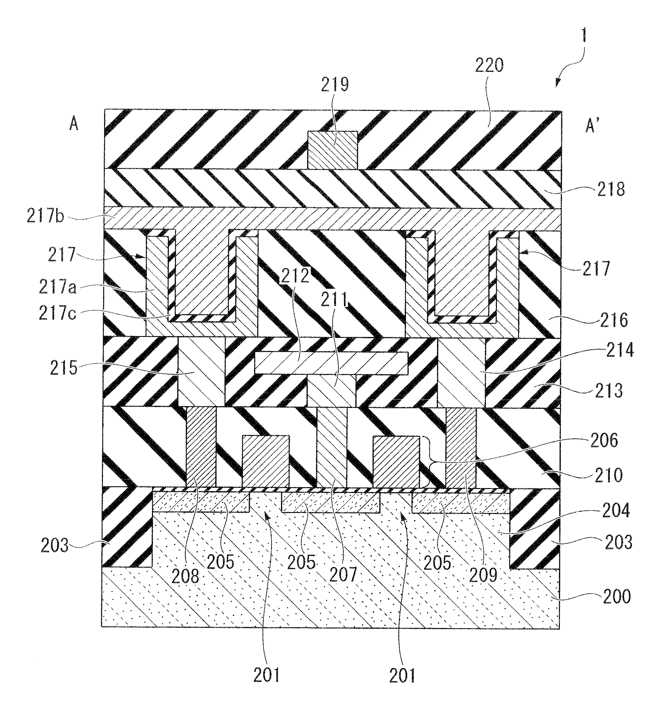 Insulation film for capacitor element, capacitor element and semiconductor device