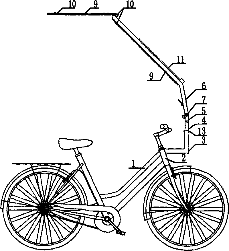 Bi-wheel vehicle and sheltering system capable of lifting and descending