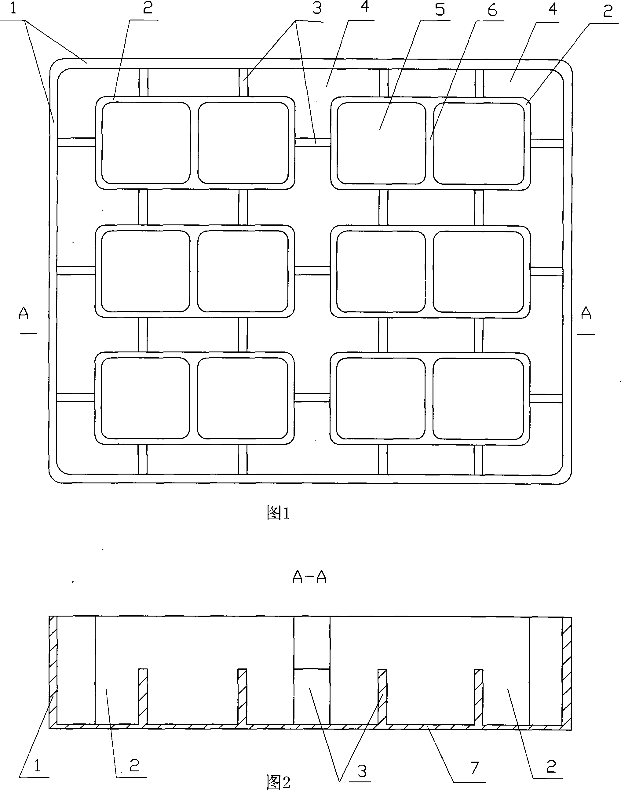 Pre-built-in template frame of composite block and method for moulding composite block