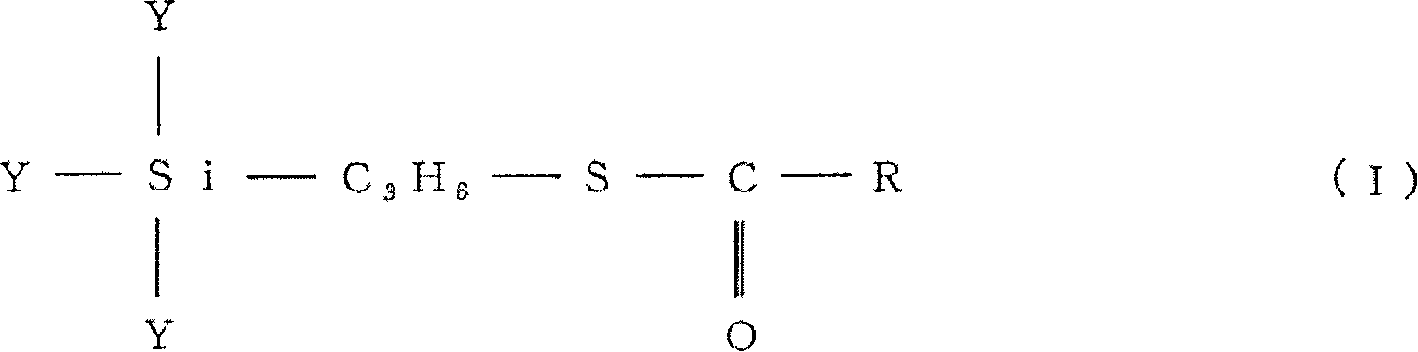 Silica treated with silane coupling agent and rubber composition containing same