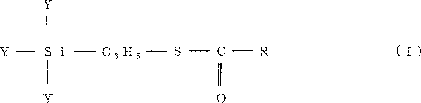 Silica treated with silane coupling agent and rubber composition containing same