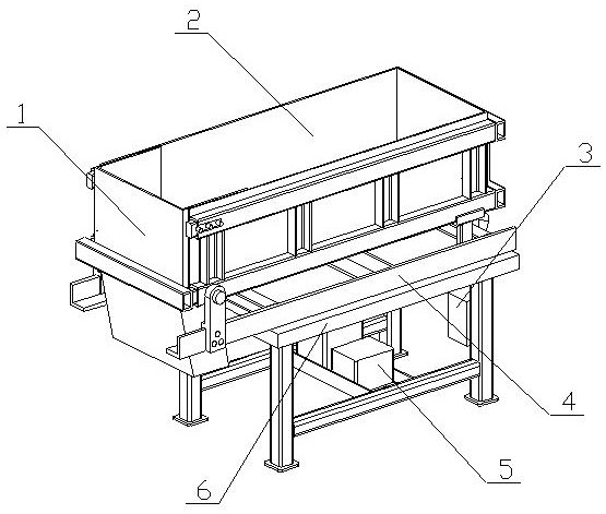 A metering platform for alloy powder addition in alloy smelting