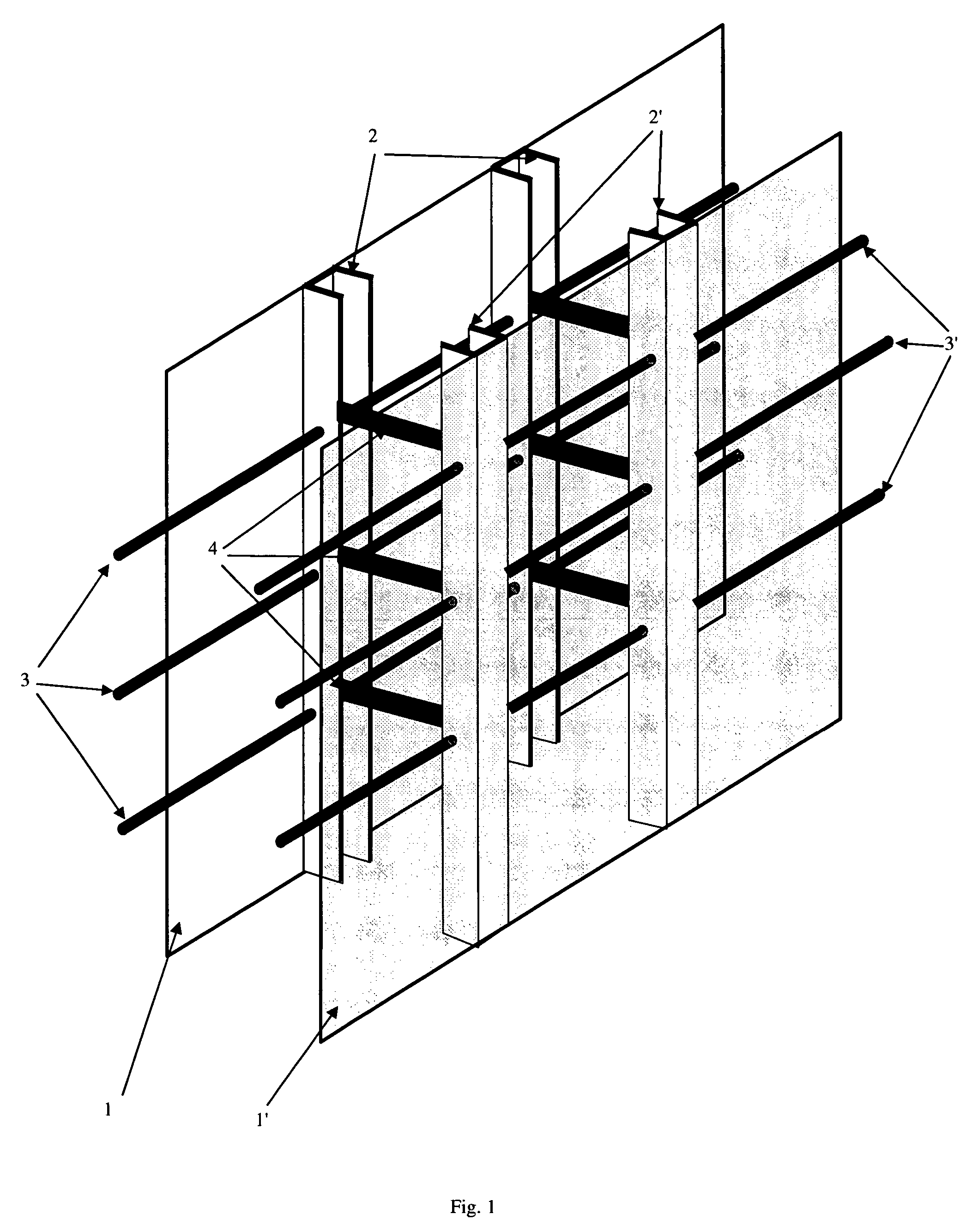 High-strength concrete wall formwork