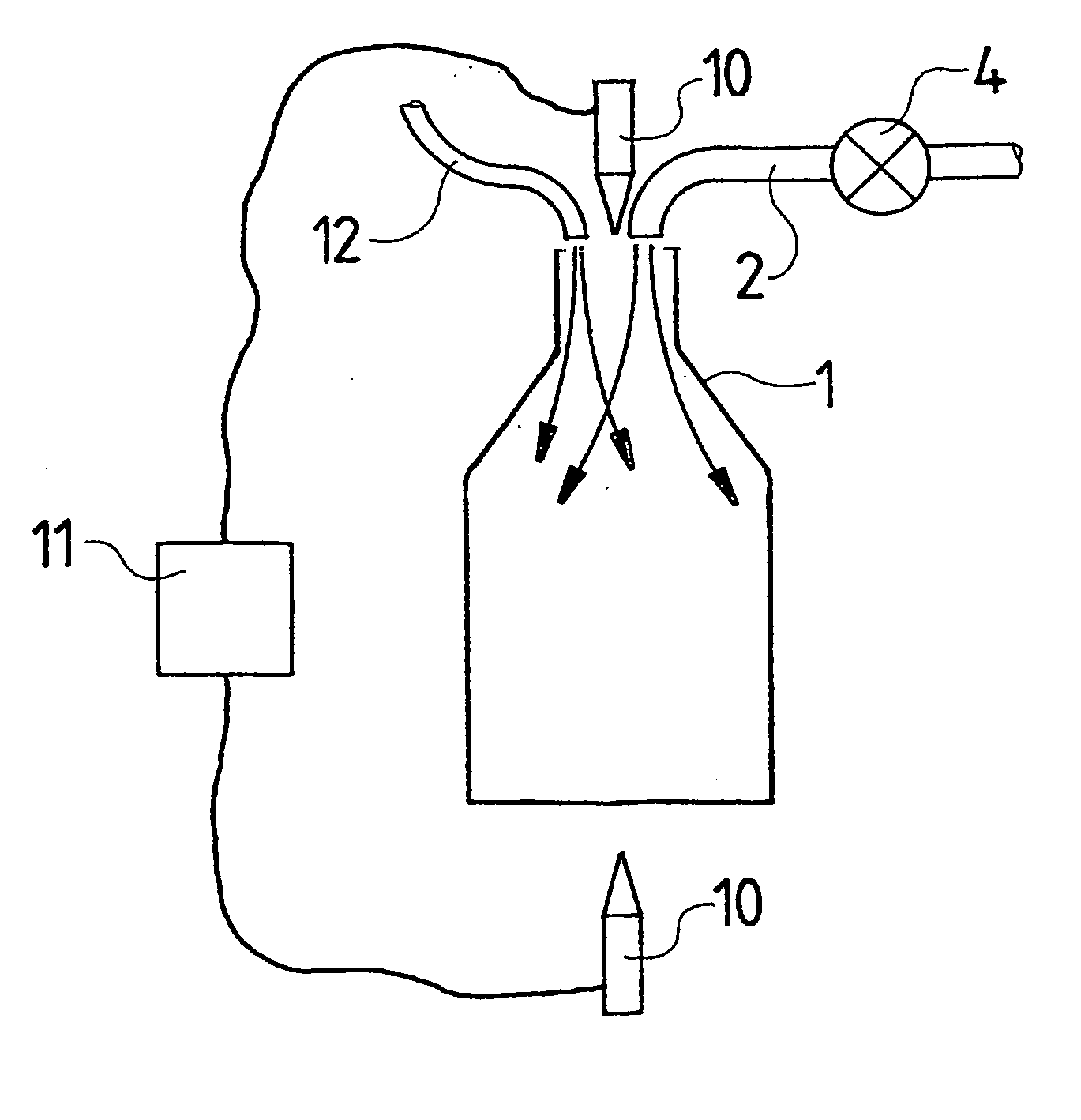 Device for removing oxygen from beverage containers