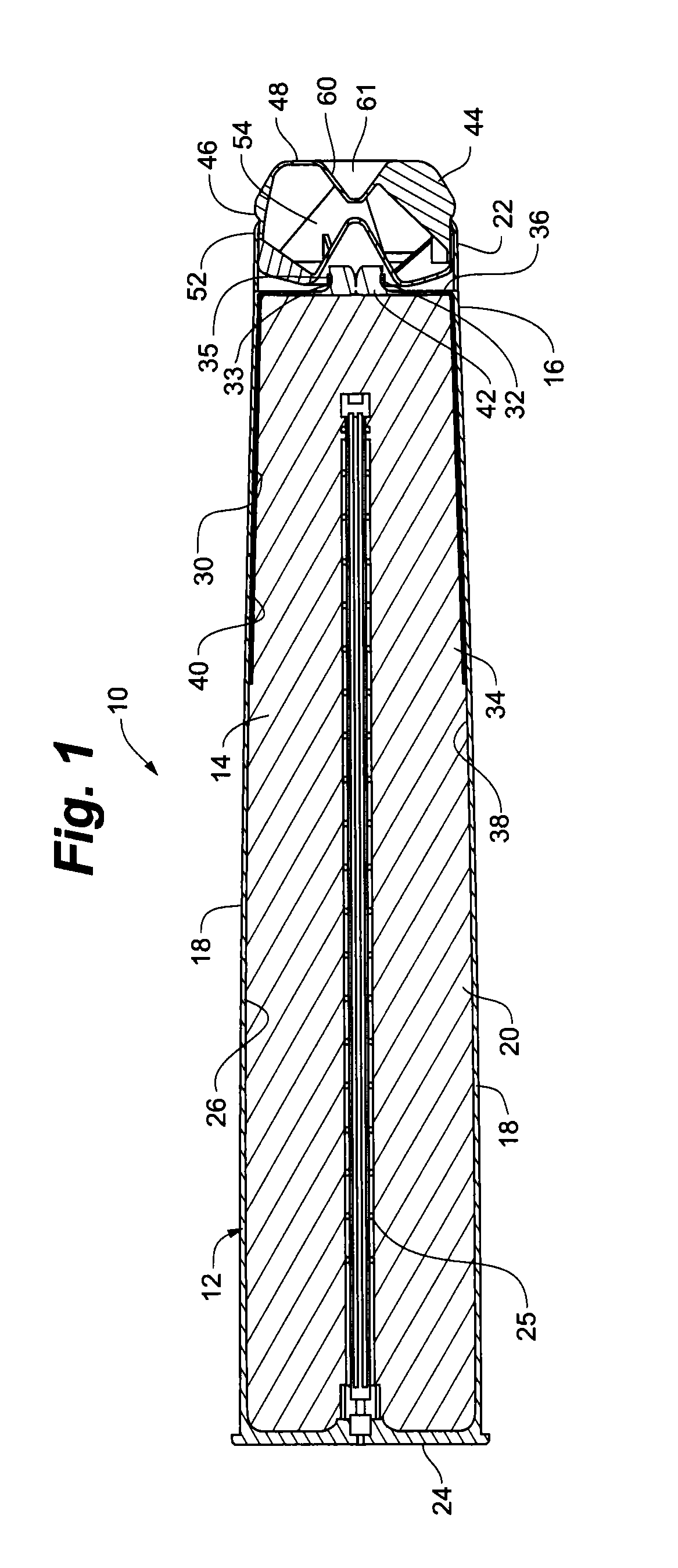 Cartridge assembly having an integrated retention system