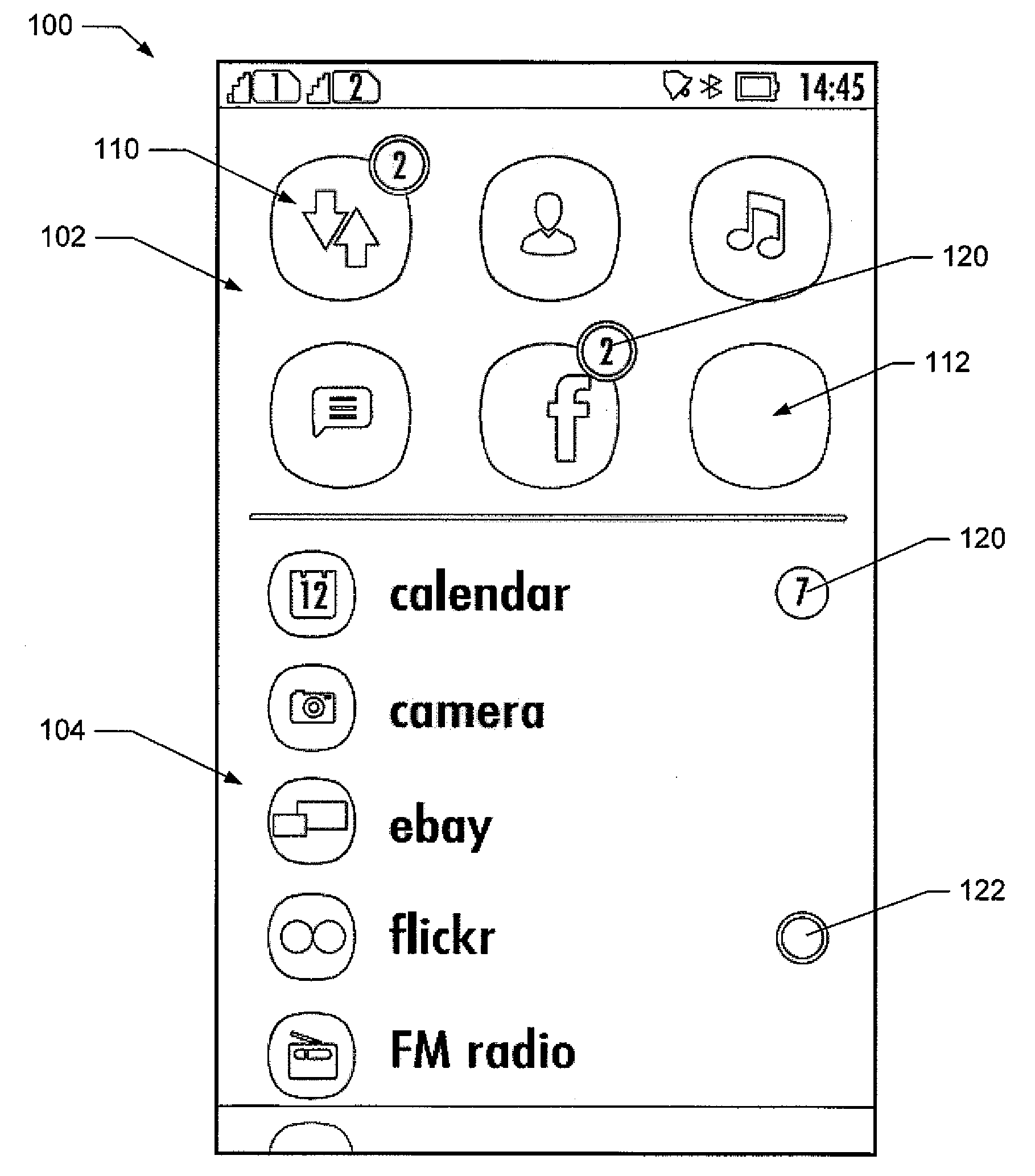 Method and apparatus for customizing a display screen of a user interface