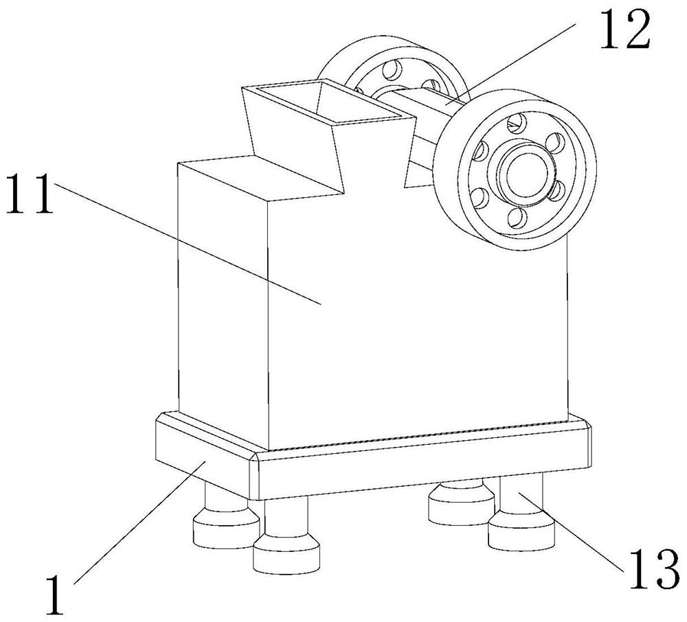 Coal mine crushing device