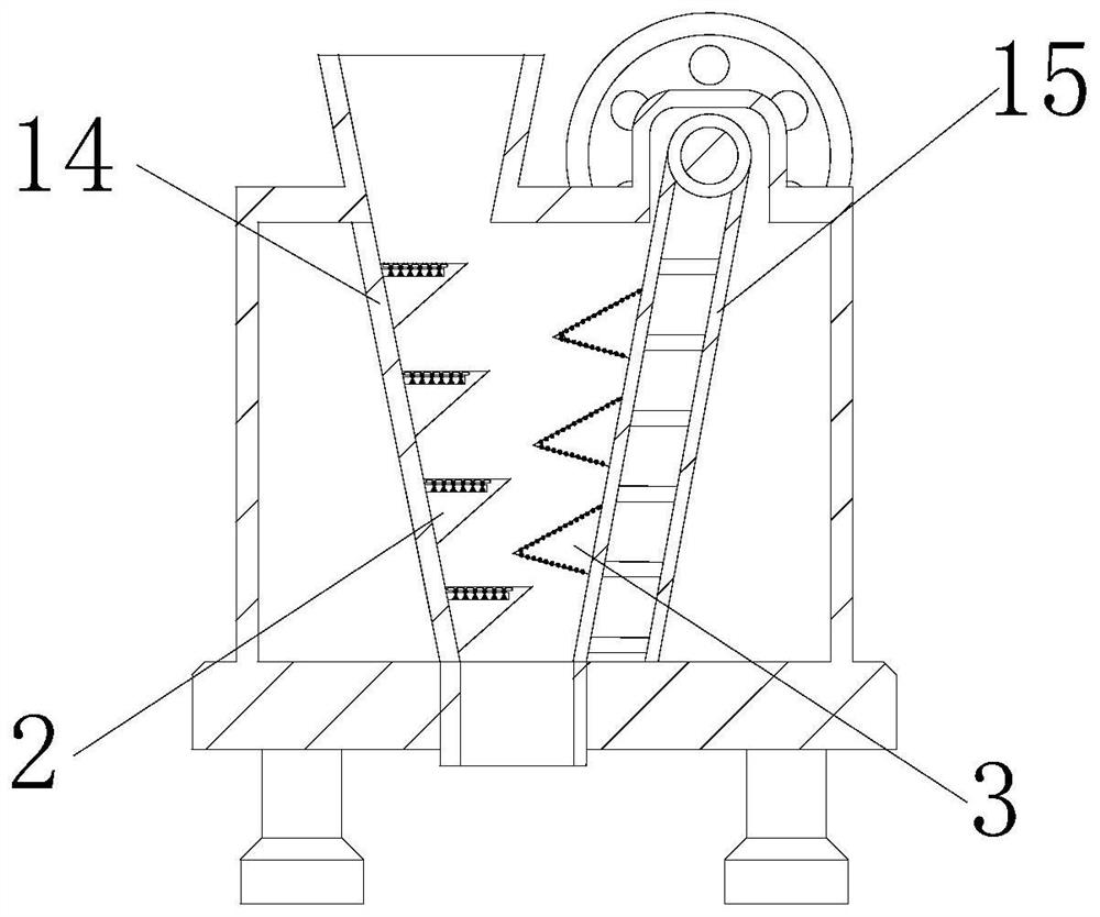 Coal mine crushing device