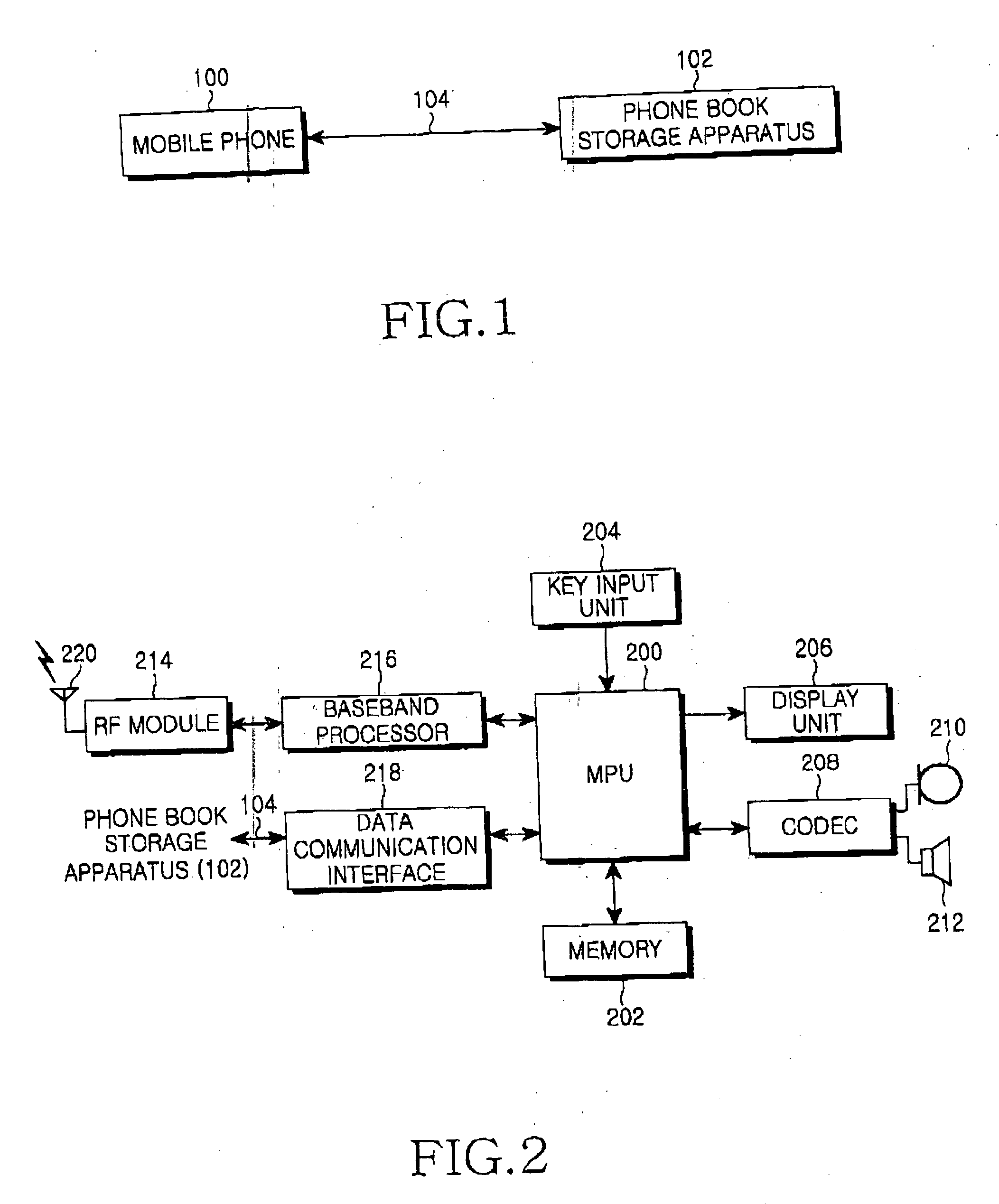 Portable apparatus for storing a phone book, and method and mobile phone for sending a phone call using the same