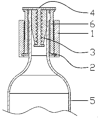 Ejection separation type wine bottle stopper