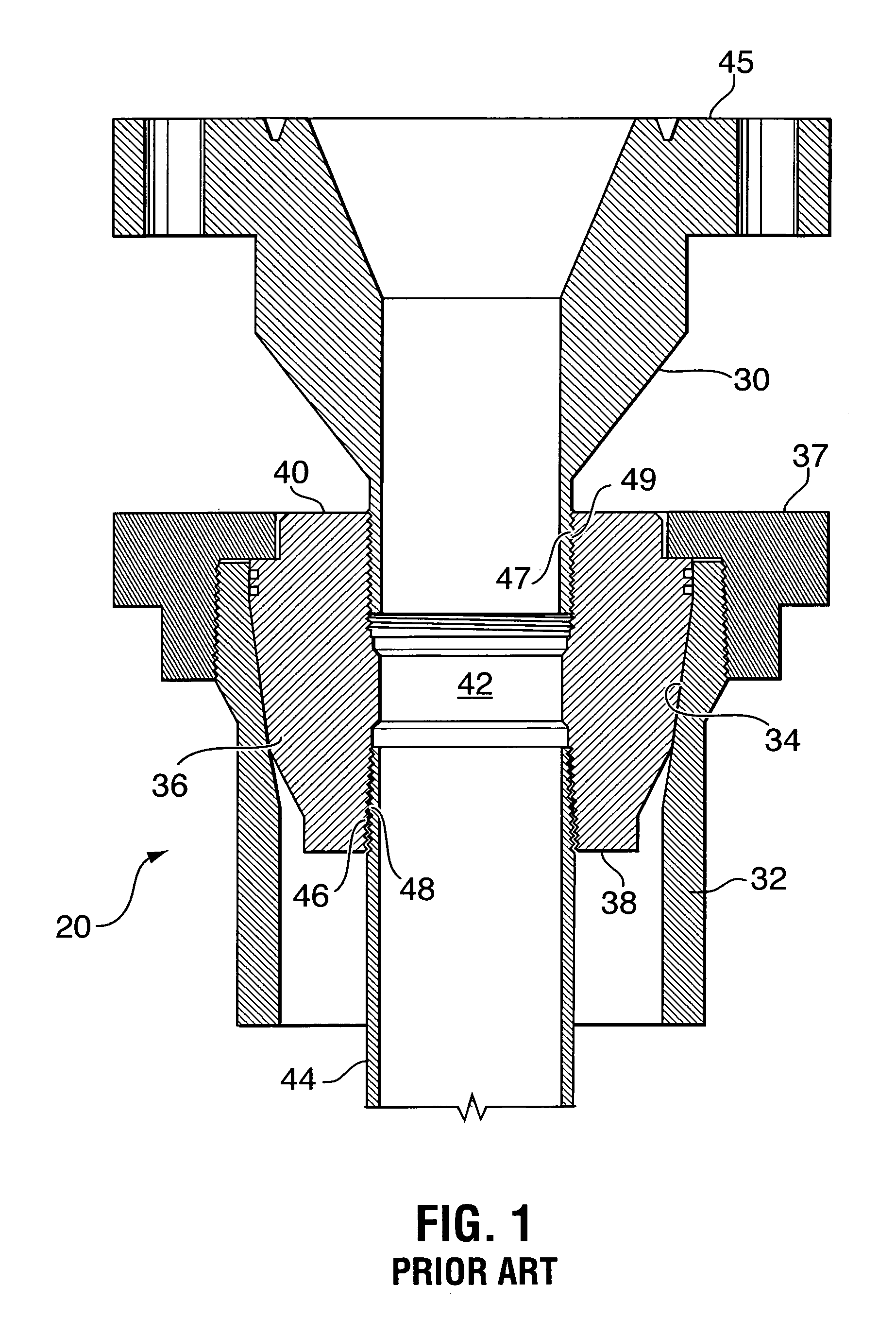 Adapters for double-locking casing mandrel and method of using same