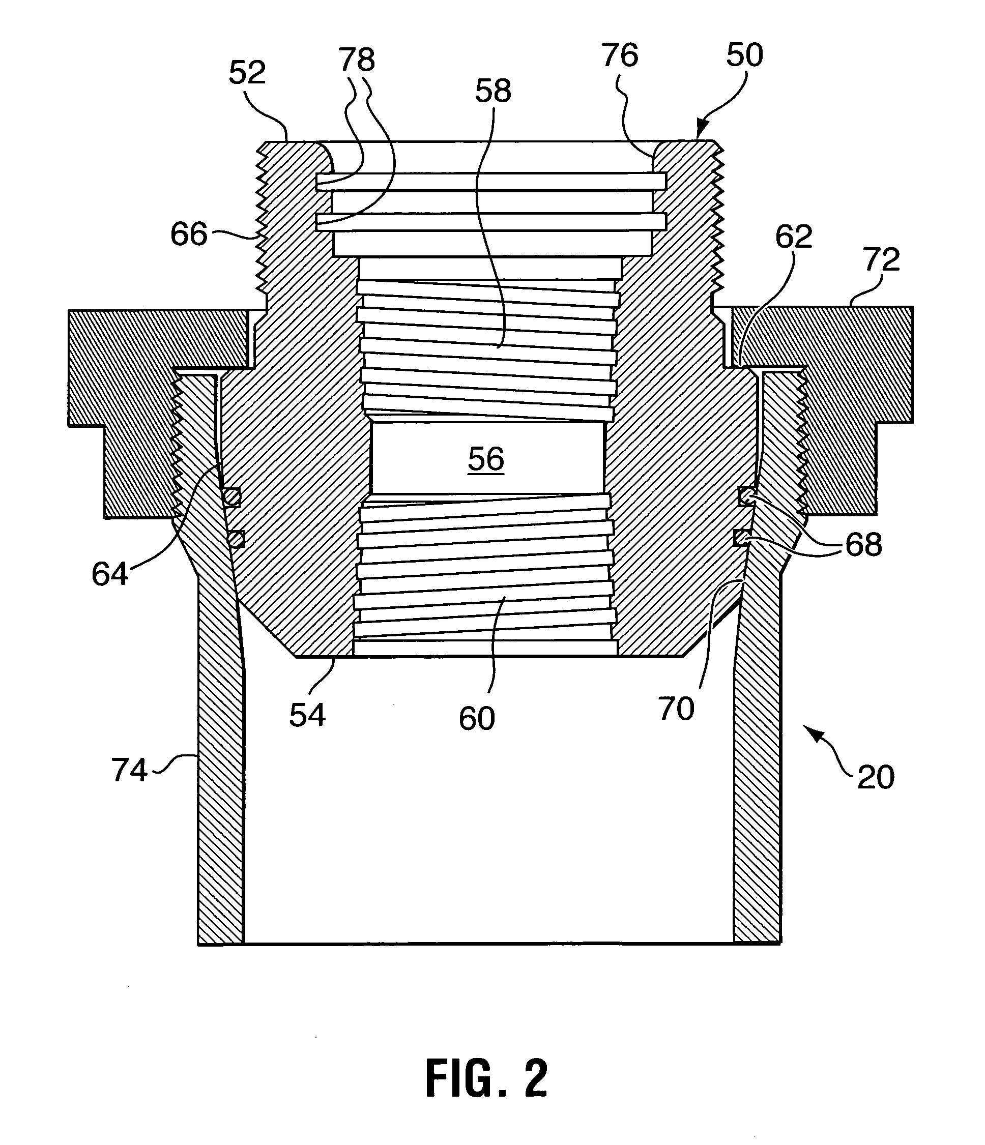 Adapters for double-locking casing mandrel and method of using same