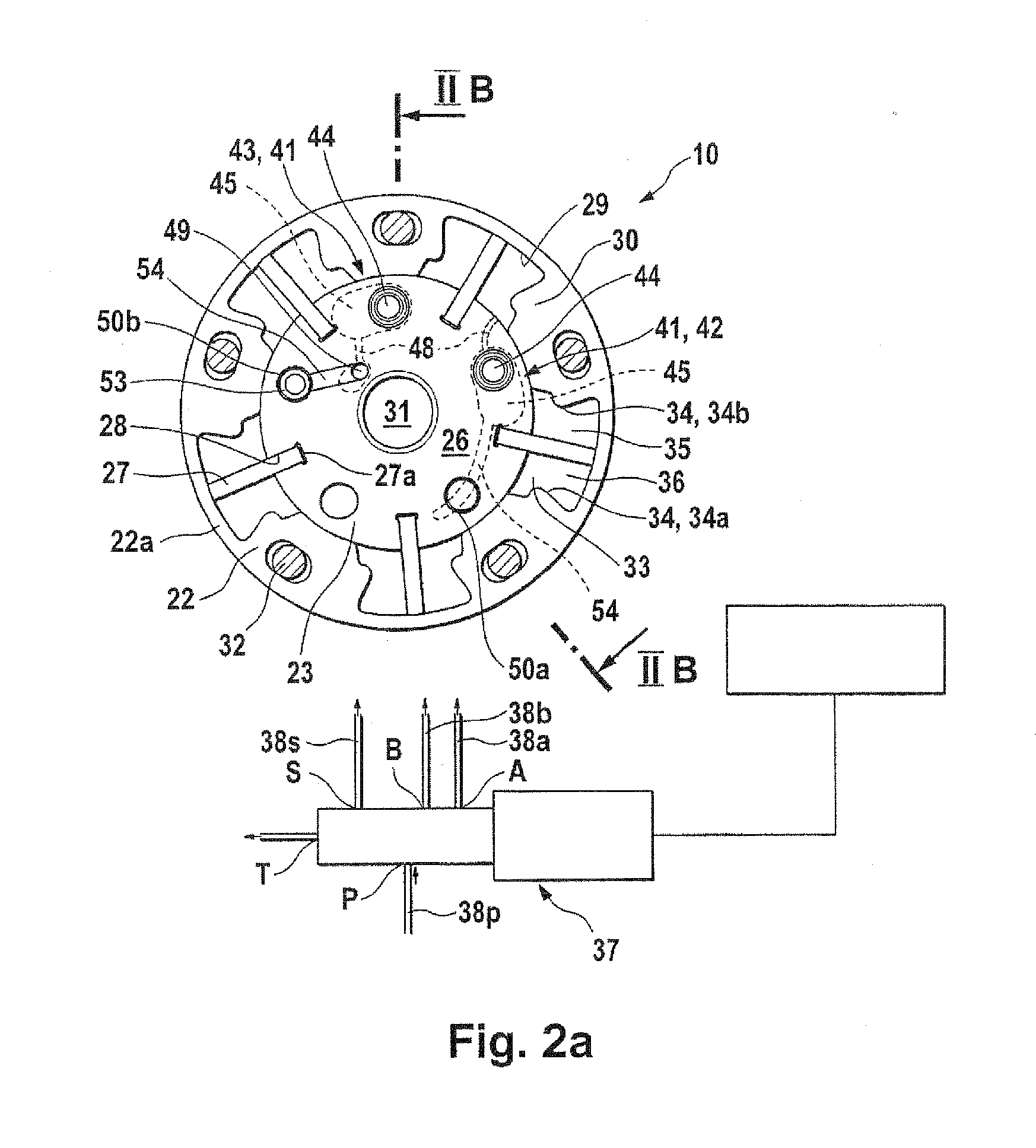 Device for variably adjusting the control times of gas exchange valves of an internal combustion engine