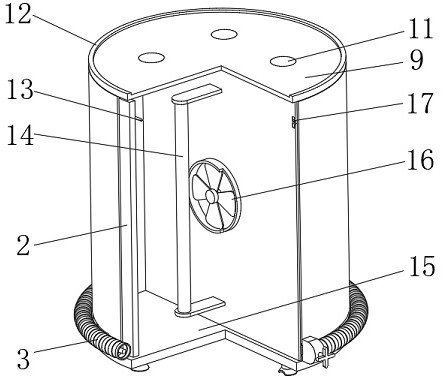 Installation adjusting assembly of electric heater